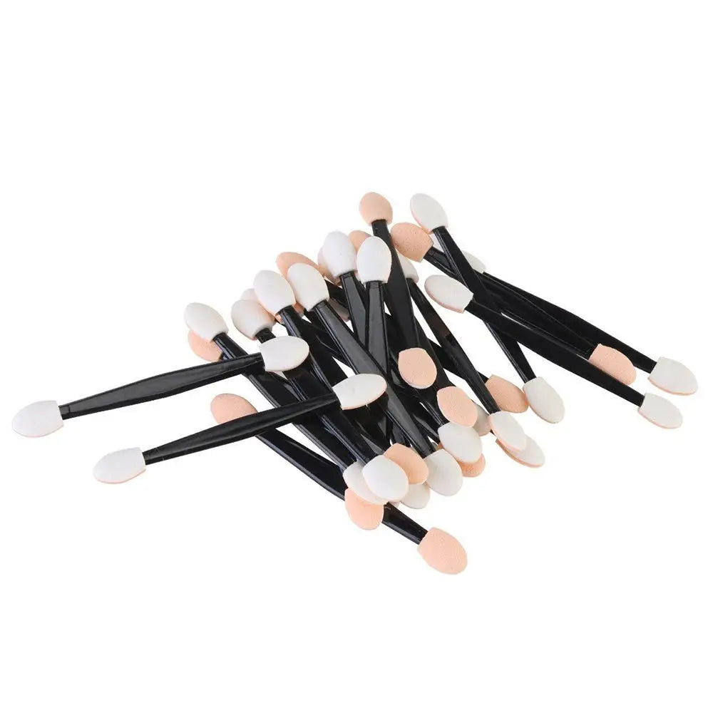 60-Pack Double-Sided Eyeshadow Sponge Applicators - Chrome Pigment Pen