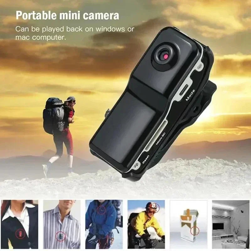 2024 Mini HD DV Camera Body Camcorder | Portable & Rechargeable | 720P HD Video Recording | Nanny & Security Cam | Sports Car DVR | tonyfinger store