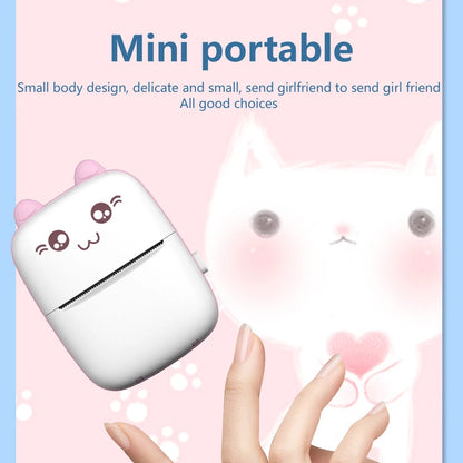 Meow Mini Label Printer Thermal Portable Printers Stickers Paper Inkless Wireless Impresora Portátil 200dpi Android IOS 57mm