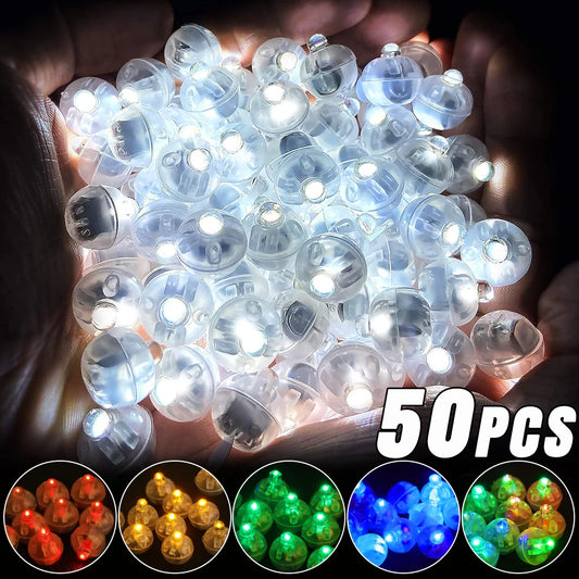 Mini LED Balloon Lights - Colorful Flashing Party Decorations