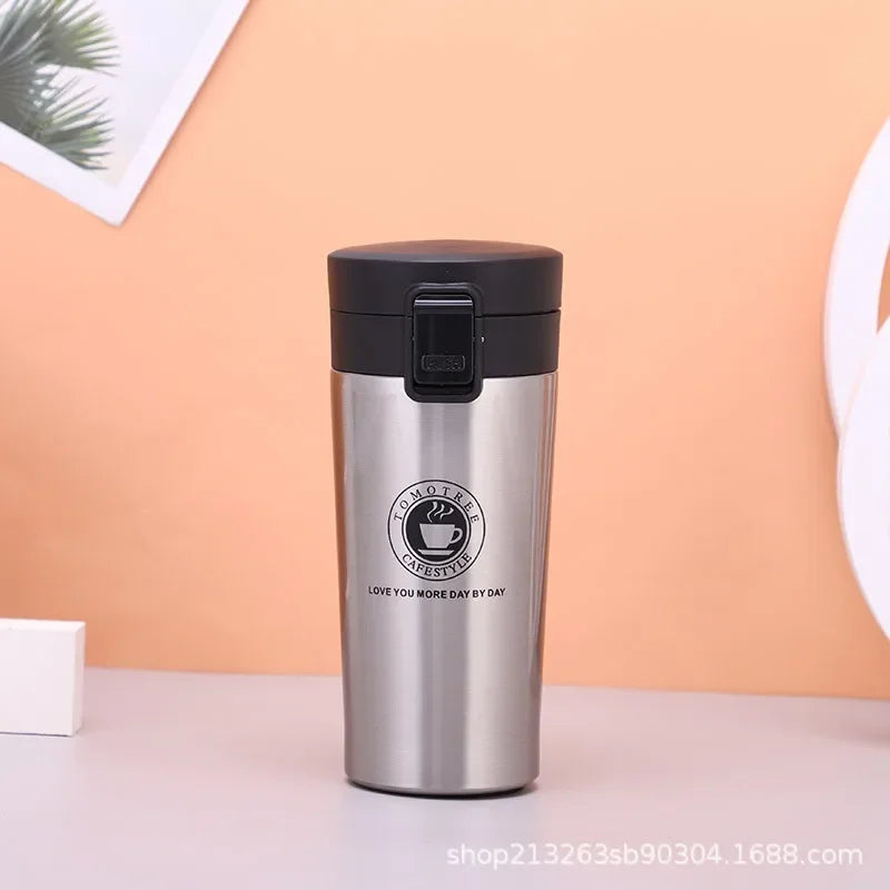 0.5L Thermal Mug | Double Wall 304 Stainless Steel Vacuum Flask | Leak-Proof Coffee Cup | Insulated Tea & Coffee Mug | Travel Thermos Water Bottle | Tonyfinger Store