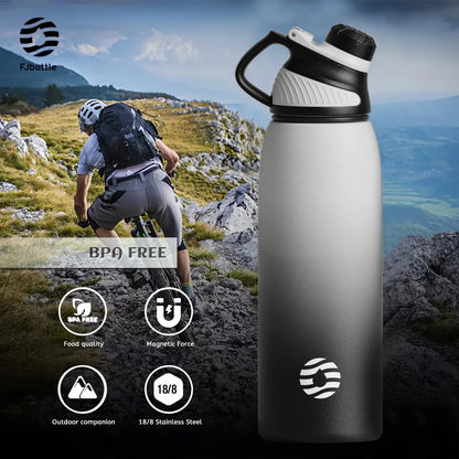 FEIJIAN 1500ml Insulated Stainless Steel Sport Bottle with Magnetic Lid