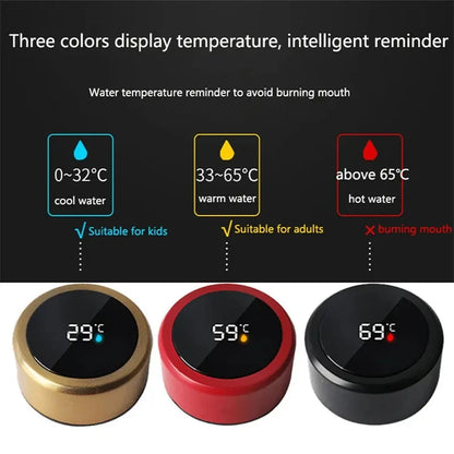 500ml Stainless Steel Thermos Flask - Intelligent Temperature Control, Hot & Cold, Travel & Gym