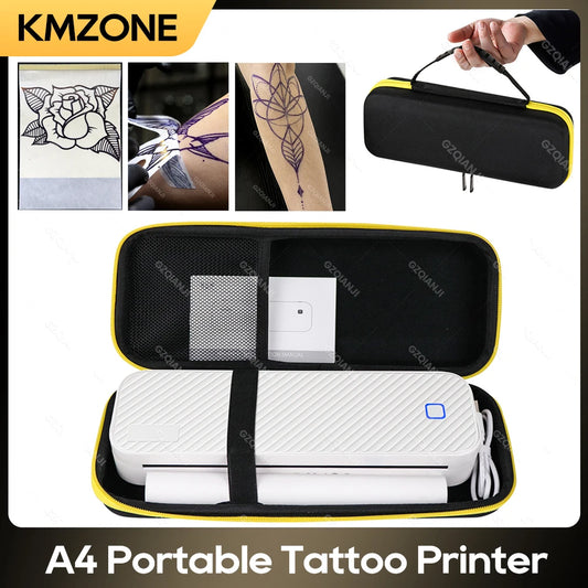 A40 Mini Wireless Thermal Printer for Tattoo Stencils, A4 Photos, and Labels