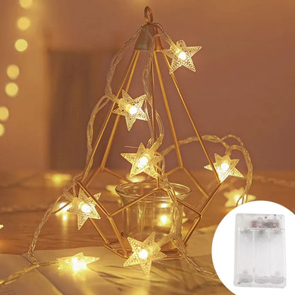 LED String Lights Outdoor Star Chain Lights Garland Lights Bulb