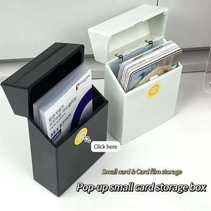 Kpop Idol Photo Card Storage Box | Mini Photocard Holder & Organizer