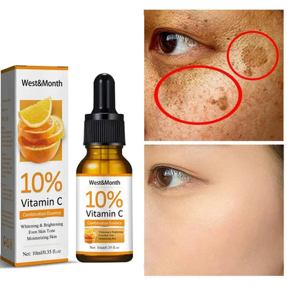 Vitamin C Face Serum Hyaluronic Acid Remover Dark Spot Sunburn Anti-oxidation Facial Whitening  Serum Smooth Bright Skin Care