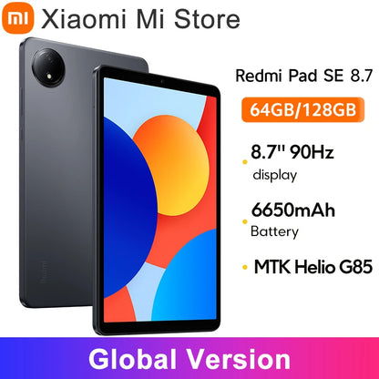 Xiaomi Redmi Pad SE 8.7 inch Global Version Mi Tablet 90Hz Display 6650mAh MTK Helio G85 Dual speakers Dolby Atmos®