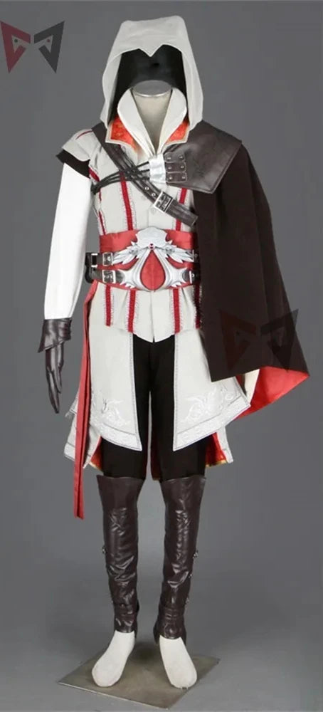  Creed Cosplay Costume Set - Ezio, Assan, Connor 16-Piece Halloween Outfit for Men, Women & Kids | tonyfinger store