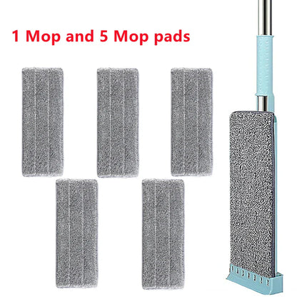 Newest Microfiber Flat Mop Hand Free Squeeze Cleaning Floor Mop