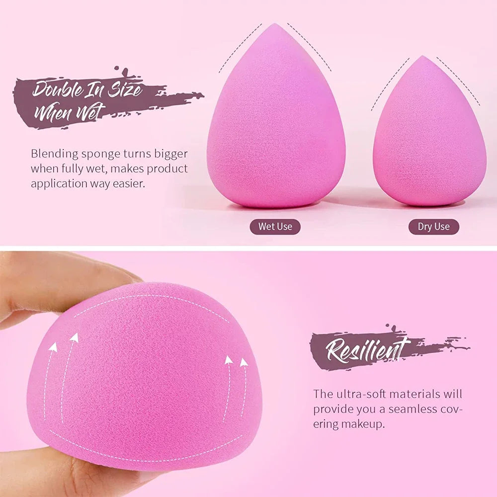 6pcs mini makeup sponge set