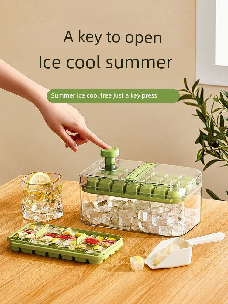 Food Grade Ice Cube Mold - Home Ice Tray & Storage Box for Cold Drinks