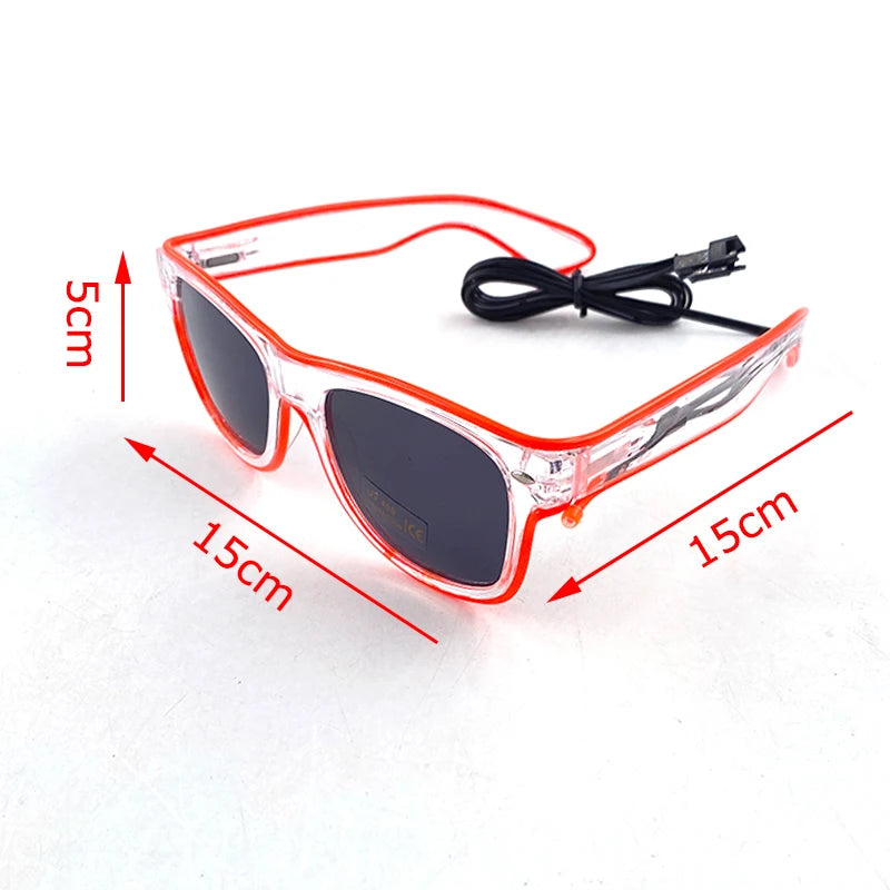 1PC LED Glow Sunglasses - Neon Party Favors for Kids & Adults