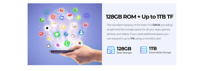 2024 HOTWAV Note 13 Mobile Phones Android 6.6'' HD+ 90Hz 50MP Camera 5160mAh Battery 8GB(4+4)+128GB Smartphones