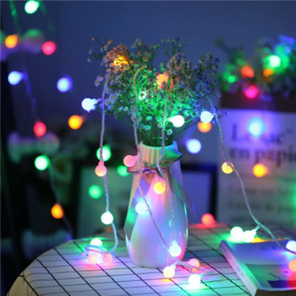 10M Globe Fairy Lights, USB/Battery Operated for Garden, Christmas, Bedroom, Wedding, Camping Decor