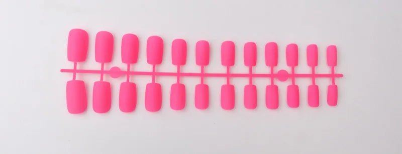 1PCS Matte False Nails | Square Head Press-On Nails | Frosted Full Cover Detachable Artificial Fingernails | Ballerina Style | No Glue | tonyfinger store