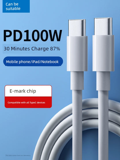 Dual-Headed PD Fast Charging Laptop Cable