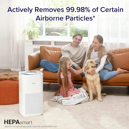 Air Purifiers for Home Large Room, Covers Up to 3175 Sq. Ft, Smart WiFi & PM2.5 Monitor, 3-in-1 Filter Captures Particles, Smoke