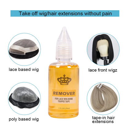 Lace Glue Remover + Lace Tint Spray And Wax Stick And Hair Band For Wig + Hd Stocking Cap +Edge Control Brush For Lace Front Wig