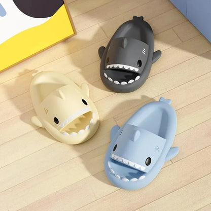 Shark Slippers for Couples - Cartoon, Anti-Slip, Summer Beach & Home Shoes