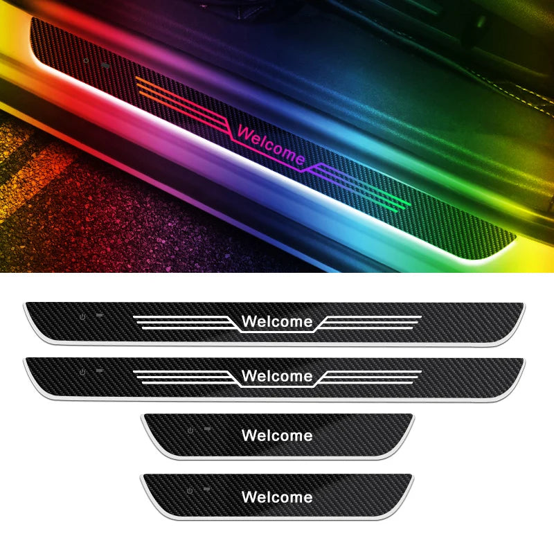 Customizable RGB LED Car Pedal Lights | 2/4 Pcs Personalized Car Door Sill Neon Mood Lighting - tonyfinger store