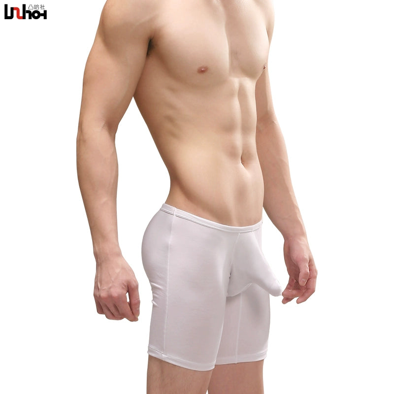 Breathable Anti-Wear Modal Men’s Running Boxer Briefs with JJ Bag Separation