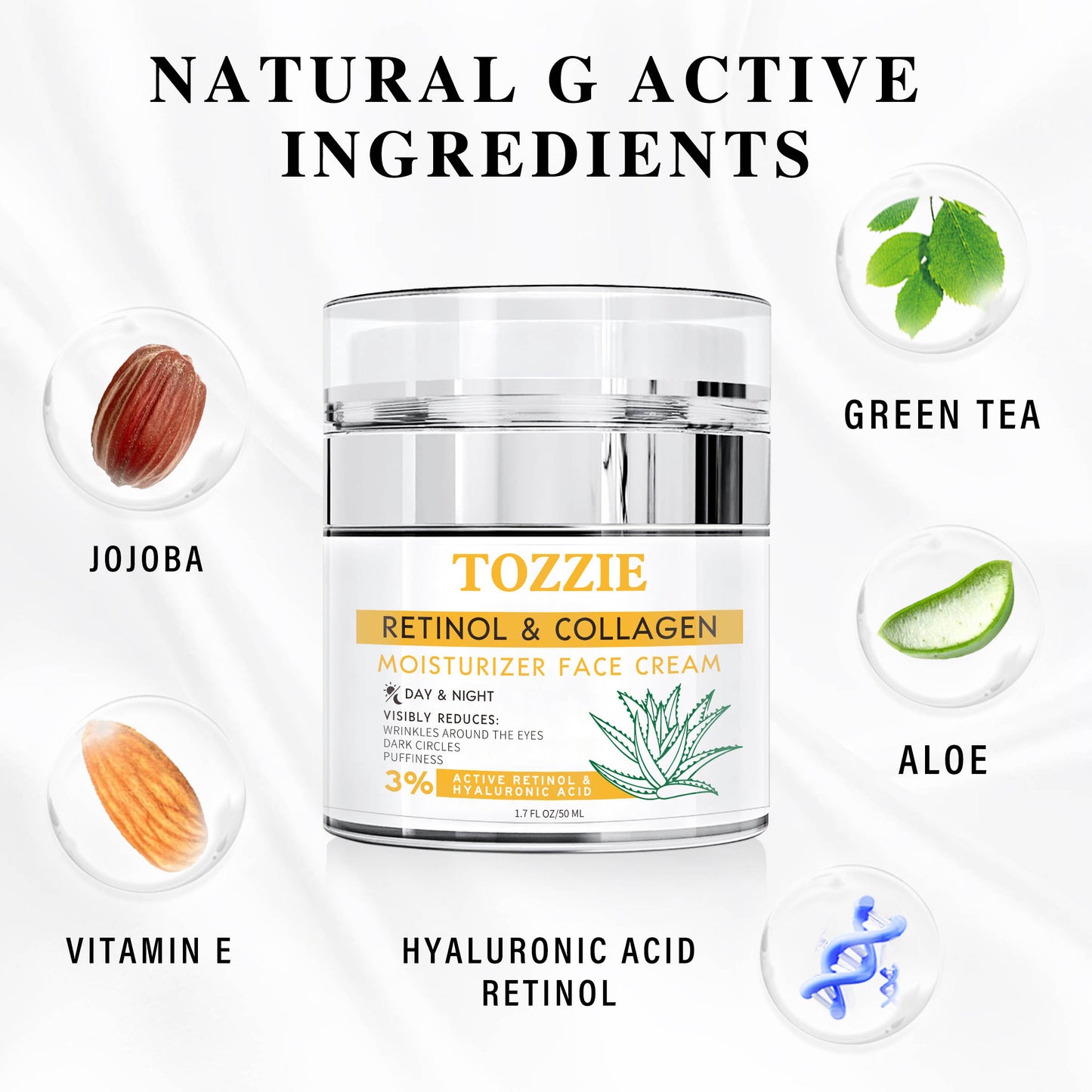 Tozzie Moisturizer Face Cream for Glowing Skin - Unlock Radiant Beauty - Embrace Healthy Glow - Tozzie Moisturizer Rejuvenate Your Skin with Luxurious Face Cream (12 per carton)